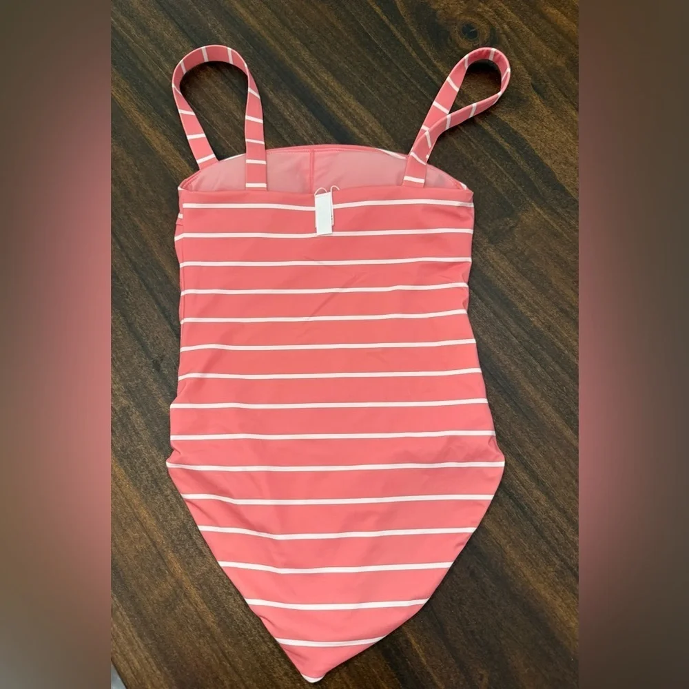Vineyard Vines striped one piece bathing suit